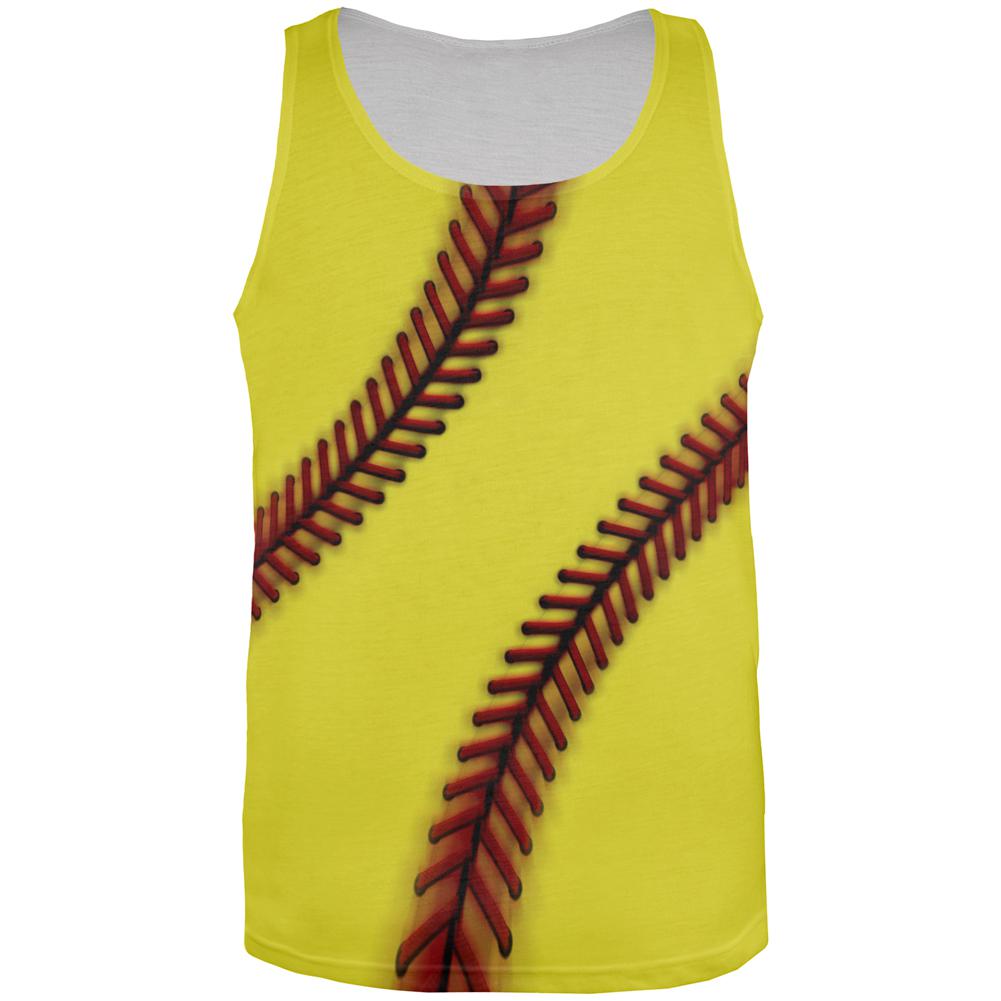 Fastpitch Softball All Over Mens Tank Top Men's Tank Tops Old Glory 2XL Multi