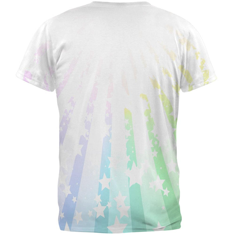 My Spirit Animal Unicorn Pastel Rainbow All Over Mens T Shirt Men's T-Shirts Old Glory