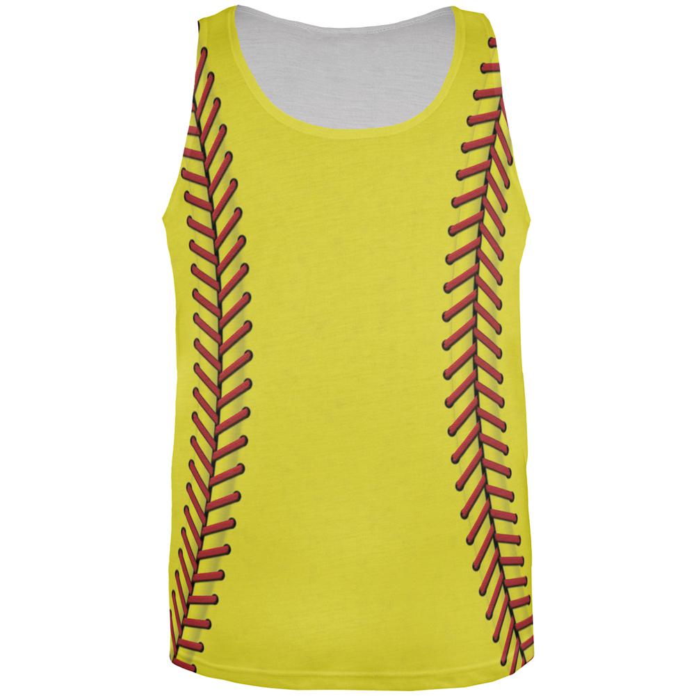 Softball All Over Mens Tank Top Men's Tank Tops Old Glory 2XL Multi