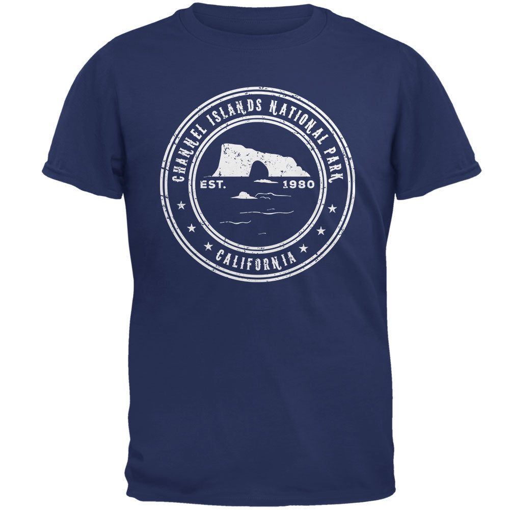 Channel Islands National Park Mens T Shirt Men's T-Shirts Old Glory 2XL Metro Blue