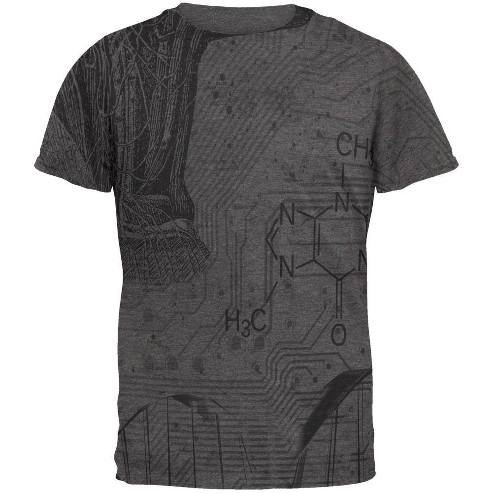 Science Geek Nerd Mens Soft T Shirt Men's T-Shirts Old Glory 2XL Grey