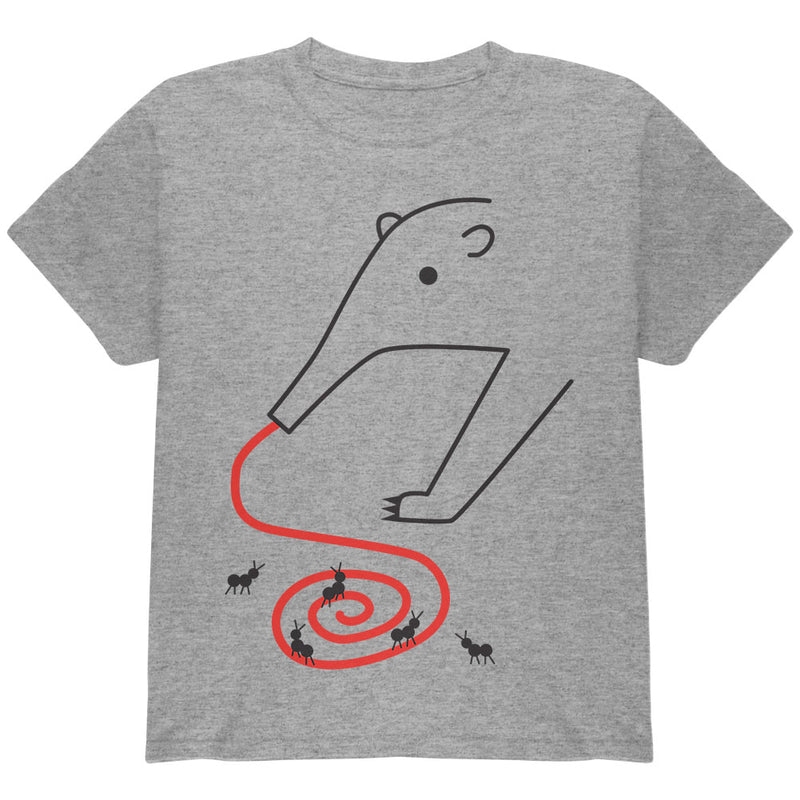 Anteater Ant Eater Tongue Youth T Shirt Youth T-Shirts global YLG Heather
