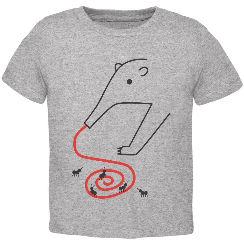 Anteater Ant Eater Tongue Toddler T Shirt Toddler T-Shirts global 2T Heather