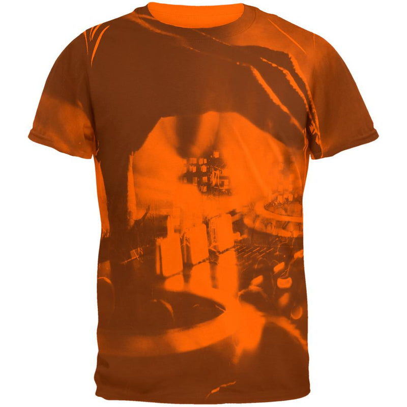 God Is A Dj Raver Rave Party Blacklight Mens T Shirt Men's T-Shirts Old Glory 2XL Orange