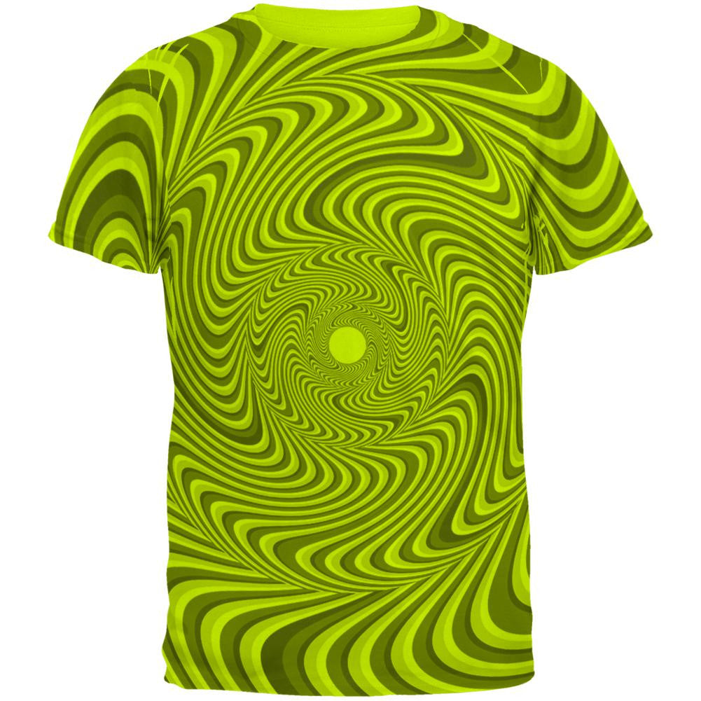 Optical Illusion Blacklight Mens T Shirt Men's T-Shirts Old Glory 2XL Green