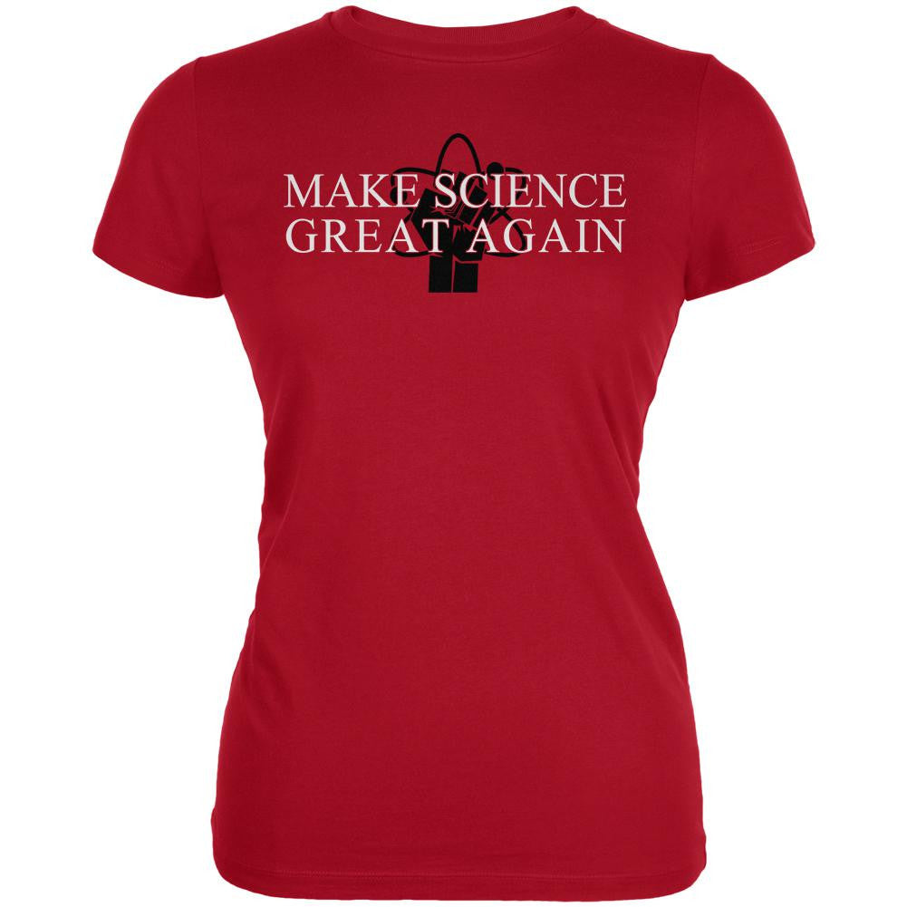 Make Science Great Again Juniors Soft T Shirt Juniors T-Shirts Old Glory 2XL Red