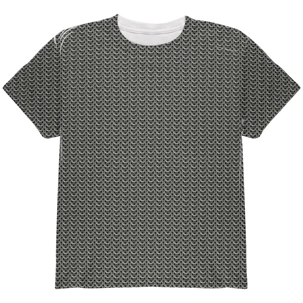 Halloween Chainmail Costume All Over Youth T Shirt Youth T-Shirts Old Glory LG Multi