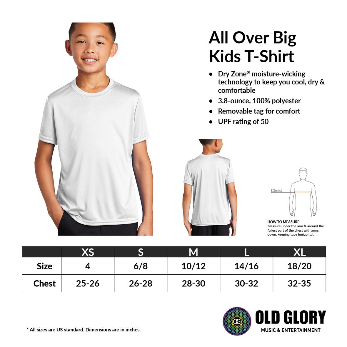 Halloween Costume Dalmatian with Red Collar Big Kids Sublimation T Shirt Youth T-Shirts Old Glory