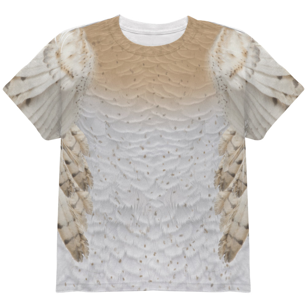 Halloween Barn Owl Costume All Over Youth T Shirt Youth T-Shirts Old Glory YLG Multi
