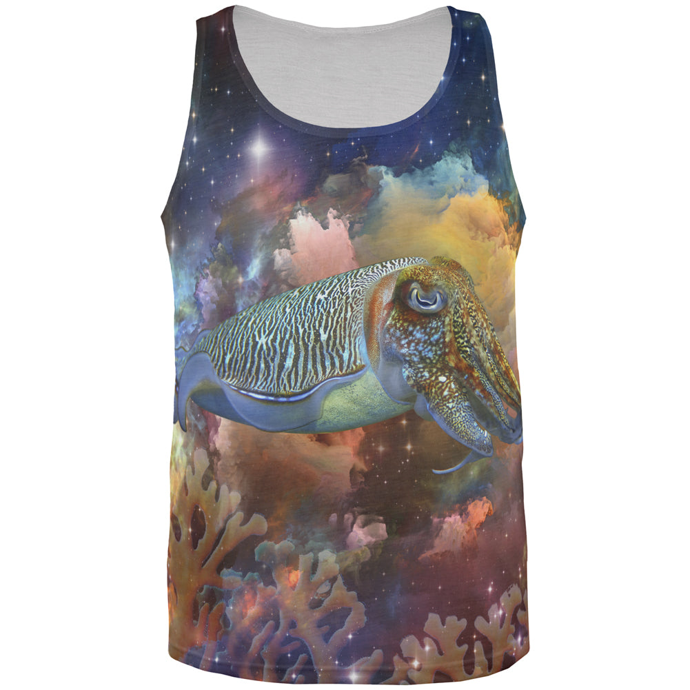 Cuttlefish In Space All Over Mens Tank Top Men's Tank Tops Old Glory 2XL Multicolored