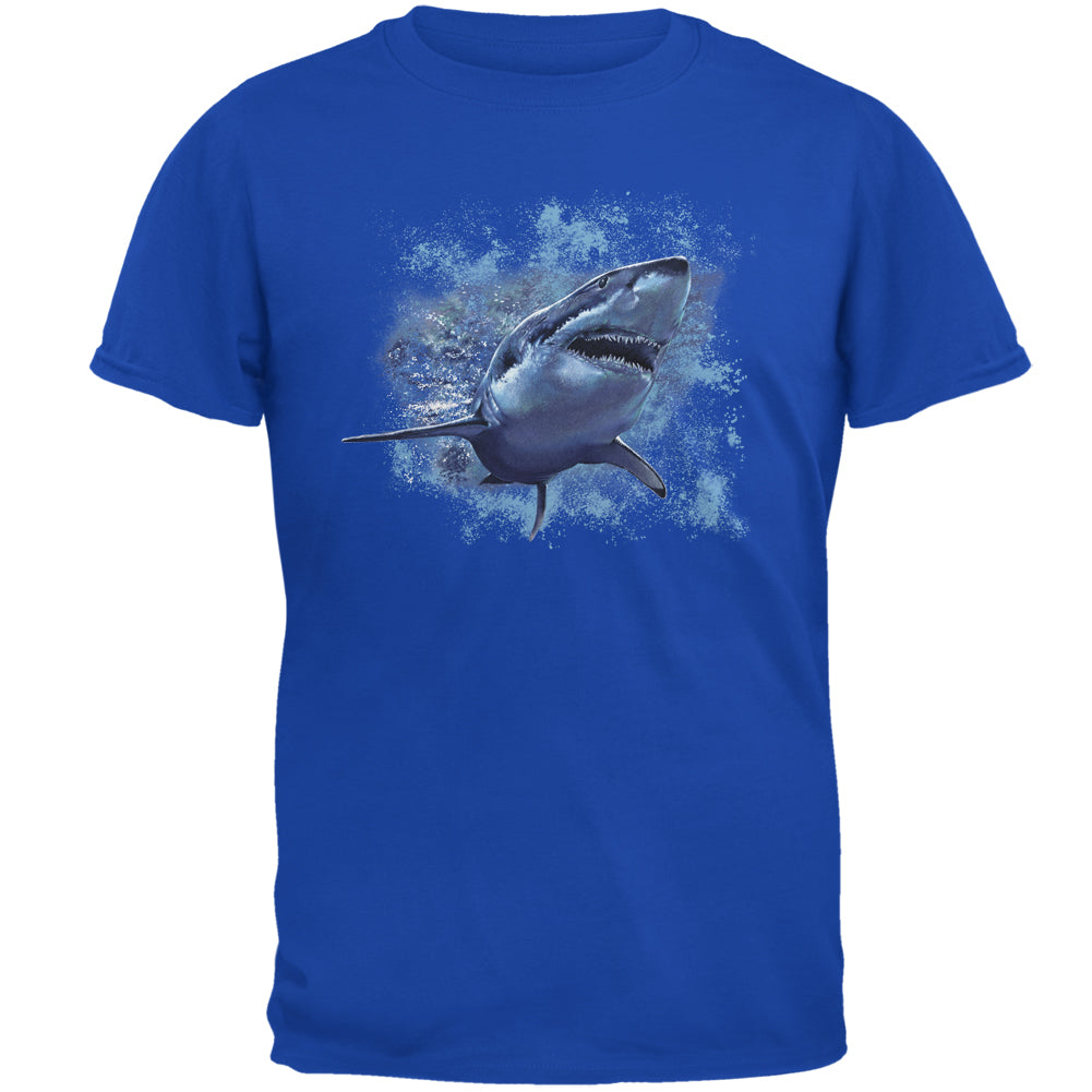 Great White Shark Mens T Shirt Men's T-Shirts Old Glory 2XL Royal