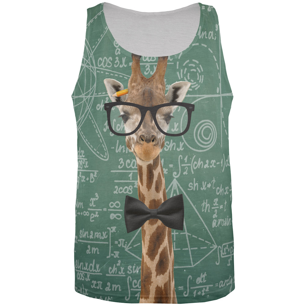 Giraffe Geek Math Formulas All Over Mens Tank Top Men's Tank Tops Old Glory 2XL Multi