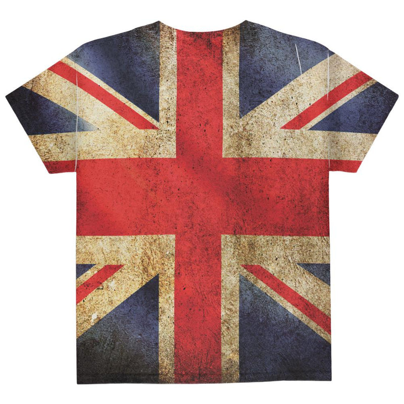 British Flag Union Jack Grunge Distressed All Over Youth T Shirt Youth T-Shirts Old Glory