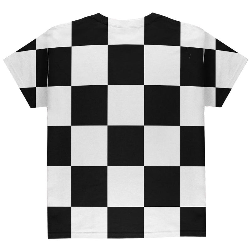 Finish Line Checkered Flag All Over Youth T Shirt Youth T-Shirts Old Glory