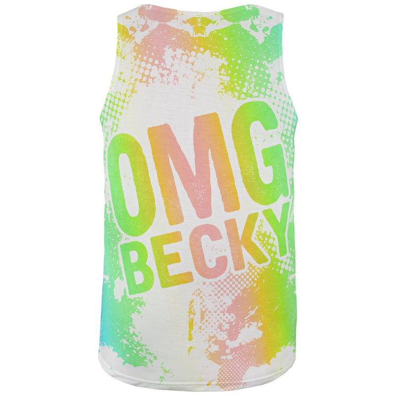 OMG Becky Makeup Splatter All Over Mens Tank Top Men's Tank Tops Old Glory