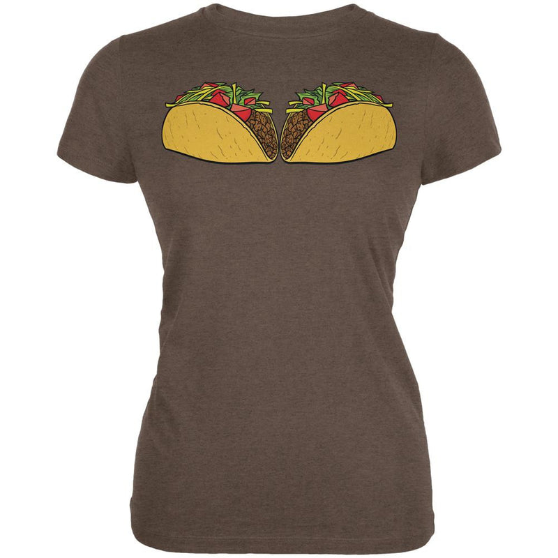 Cinco De Mayo Big Tacos Best Funny Juniors Soft T Shirt Juniors T-Shirts Old Glory 2XL Brown