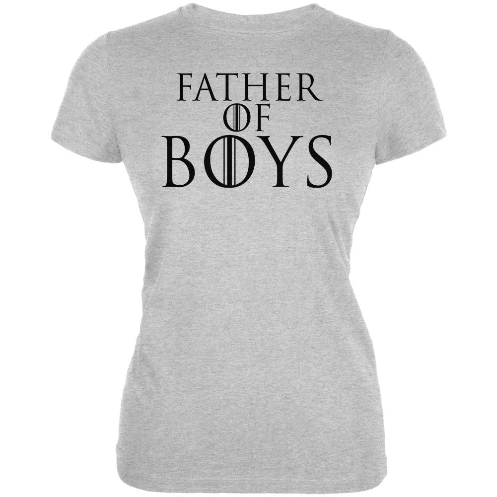 Father's Day Father of Dragons Boys Juniors Soft T Shirt Juniors T-Shirts Old Glory 2XL Grey