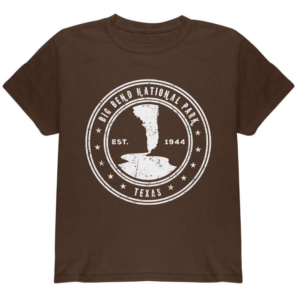 Big Bend National Park Youth T Shirt Youth T-Shirts Old Glory YLG Brown