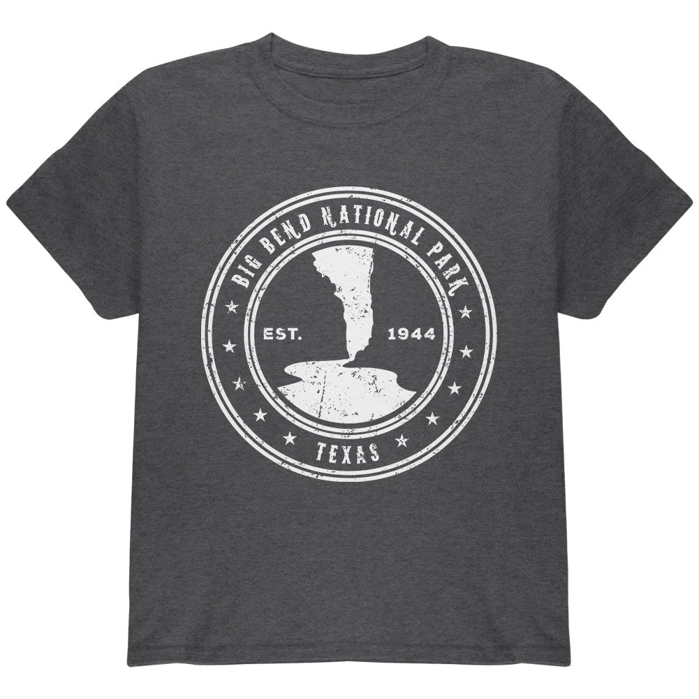 Big Bend National Park Youth T Shirt Youth T-Shirts Old Glory YLG Dark Heather