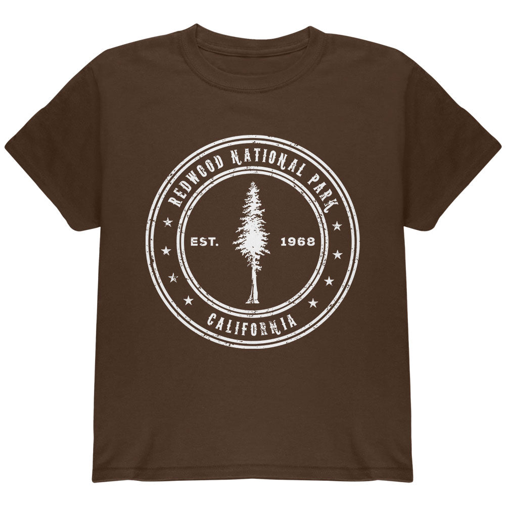 Redwood National Park Youth T Shirt Youth T-Shirts Old Glory YLG Brown