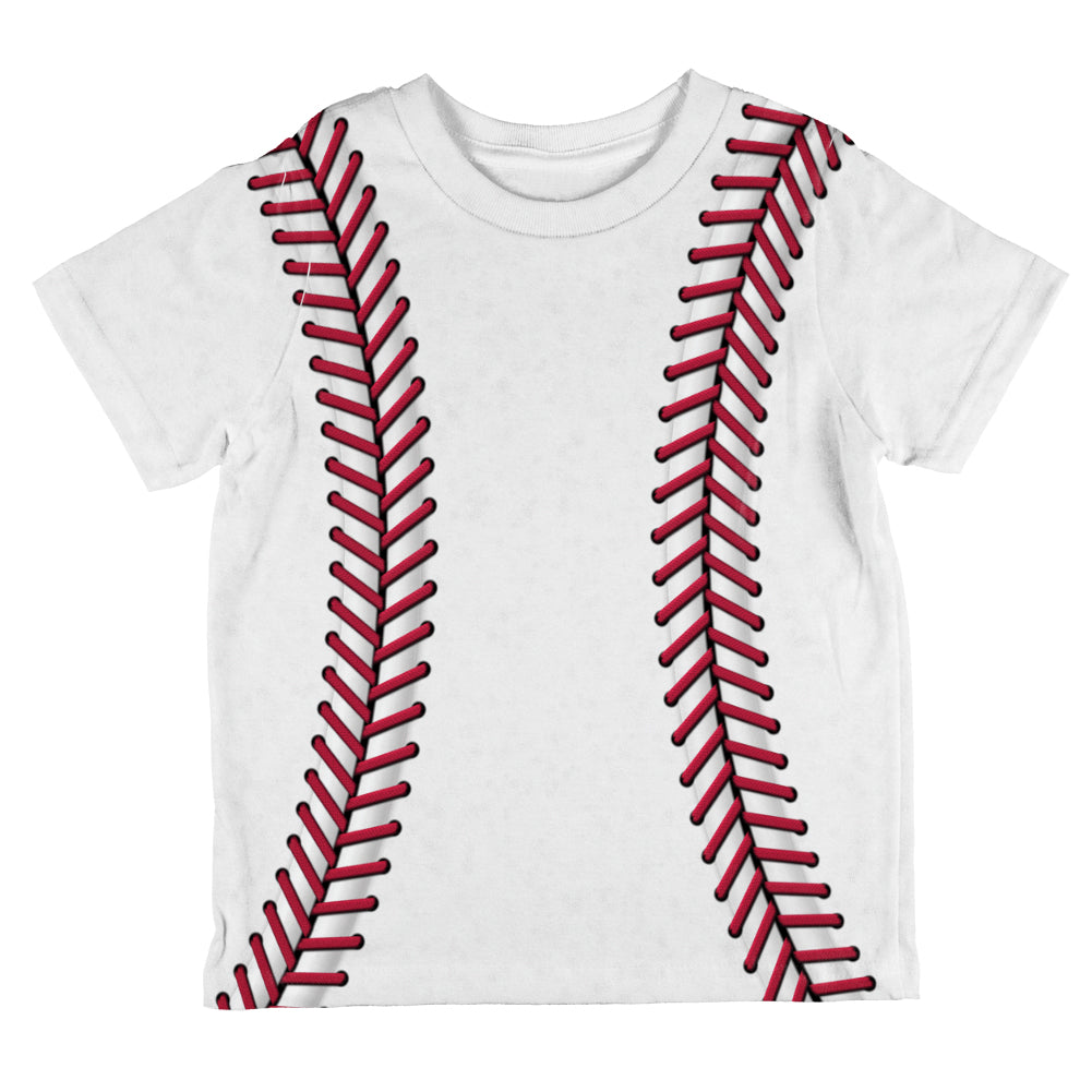 Baseball All Over Toddler T Shirt Toddler T-Shirts global 2T Multi