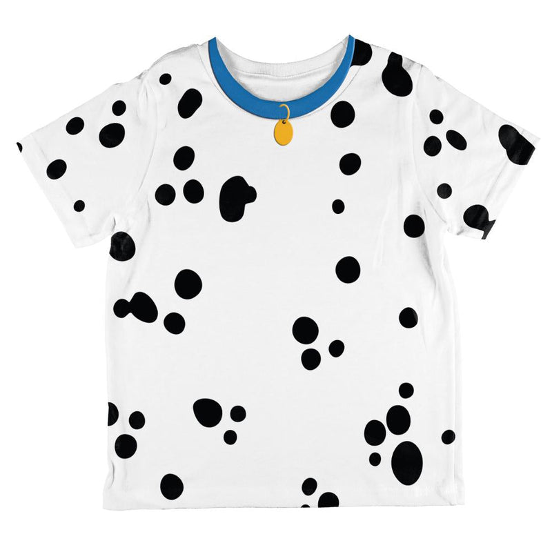 Dog Dalmatian Costume Blue Collar All Over Toddler T Shirt Toddler T-Shirts Old Glory 6T Multi