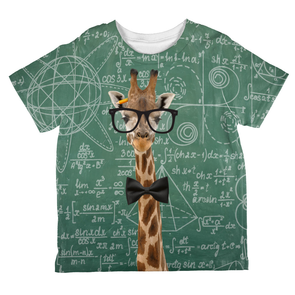 Graduation Giraffe Math Geek Formulas All Over Toddler T Shirt Toddler T-Shirts Old Glory 2T Multi