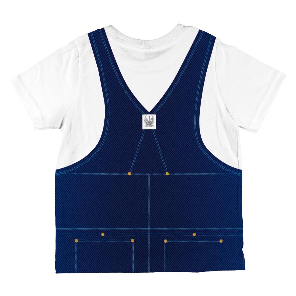 Halloween Overalls Costume All Over Toddler T Shirt Toddler T-Shirts Old Glory