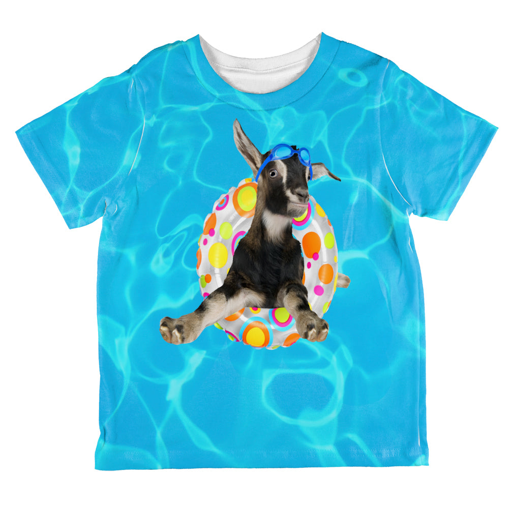 Whatever Floats Your Goat Boat Funny All Over Toddler T Shirt Toddler T-Shirts Old Glory 2T Multi