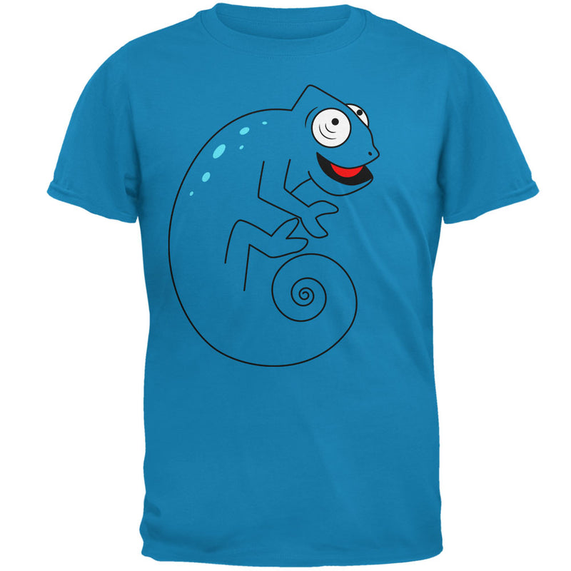 Chameleon Spiral Tail Mens T Shirt Men's T-Shirts Old Glory 2XL Sapphire