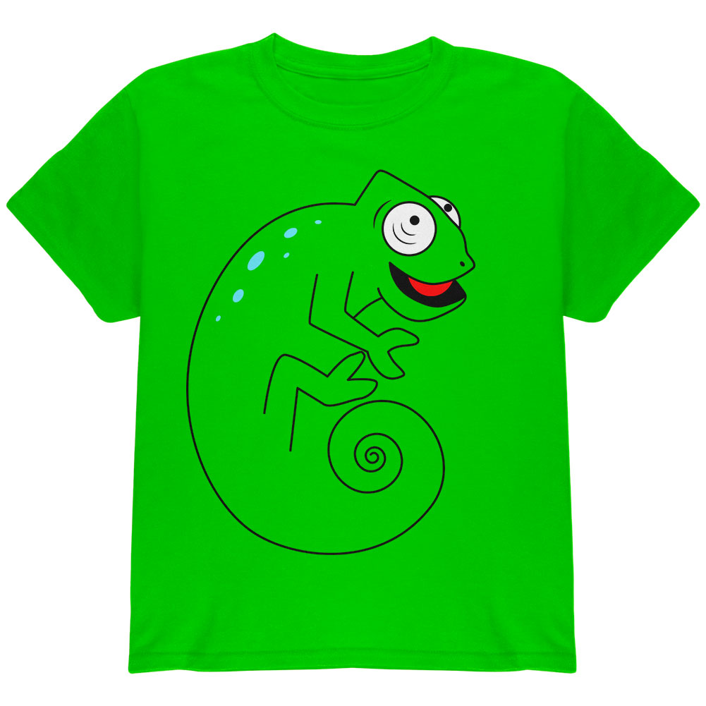 Chameleon Spiral Tail Youth T Shirt Youth T-Shirts Old Glory YLG Green