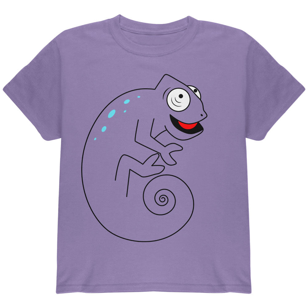 Chameleon Spiral Tail Youth T Shirt Youth T-Shirts Old Glory YLG Purple