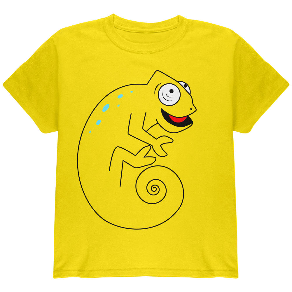 Chameleon Spiral Tail Youth T Shirt Youth T-Shirts Old Glory YLG Yellow