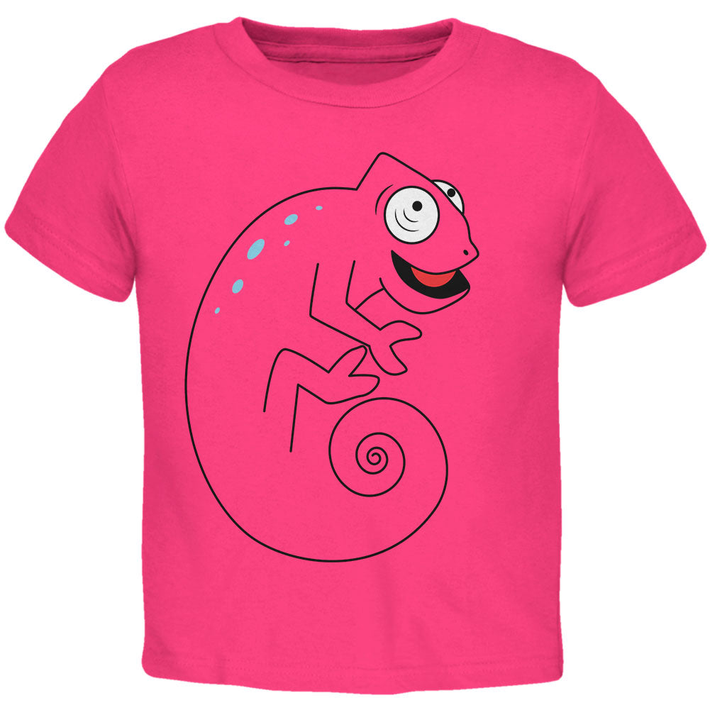 Chameleon Spiral Tail Toddler T Shirt Toddler T-Shirts Old Glory 3T Red