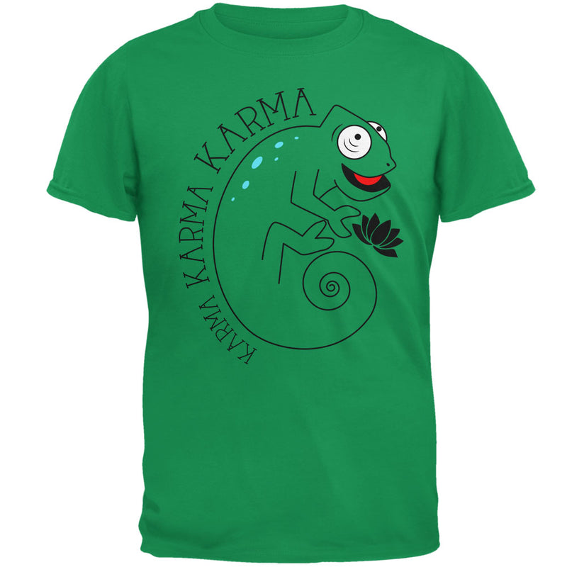 Karma Karma Karma Chameleon Mens T Shirt Men's T-Shirts Old Glory 2XL Green