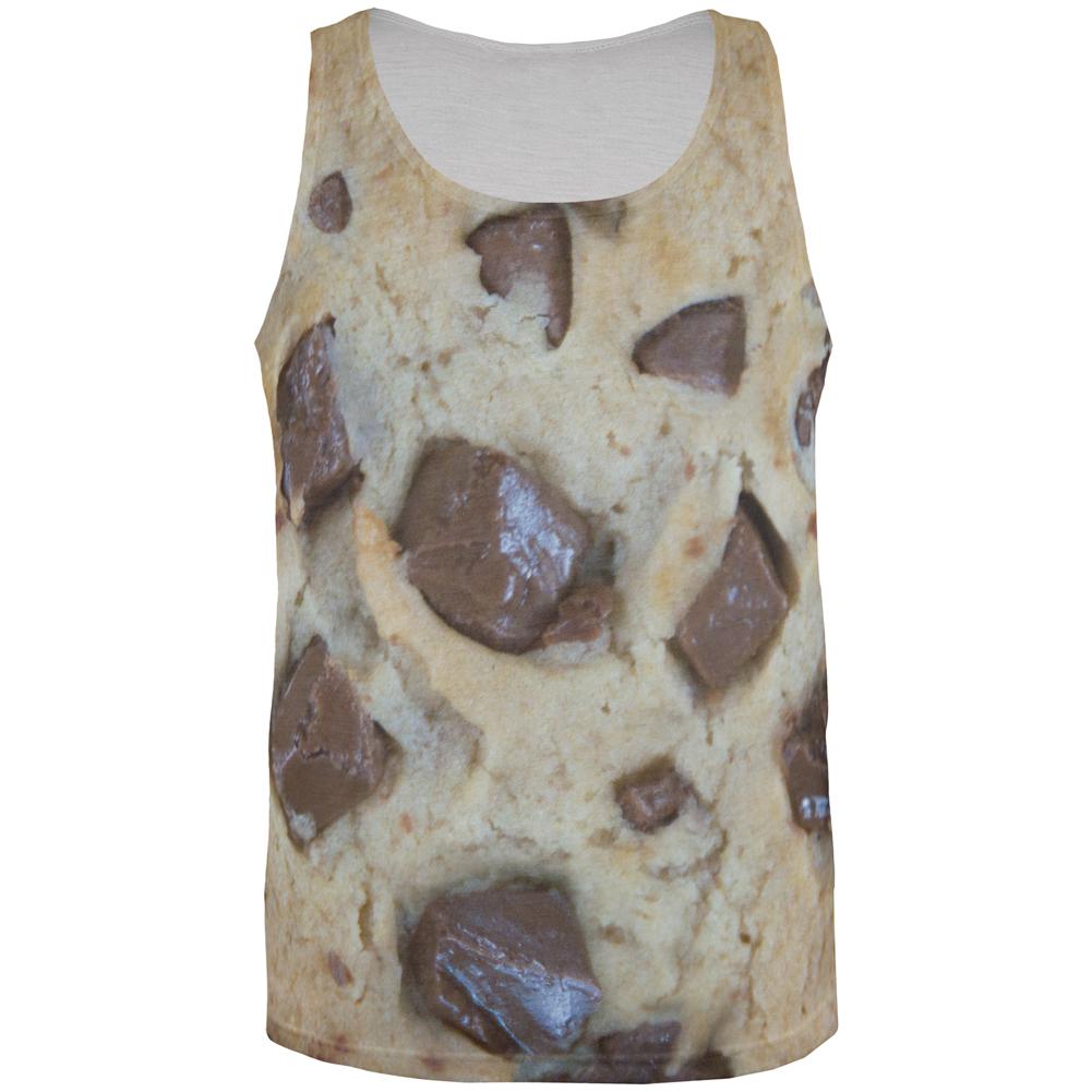 Chocolate Chip Cookies Chunks All Over Mens Tank Top Men's Tank Tops Old Glory 2XL Multi