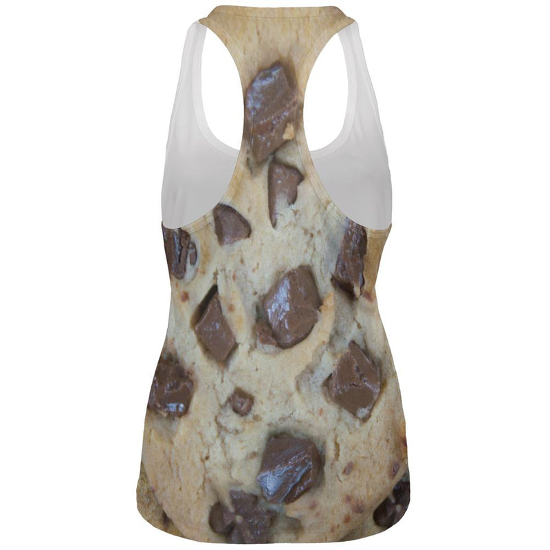 Chocolate Chip Cookies Chunks All Over Womens Work Out Tank Top Women's Tank Tops Old Glory