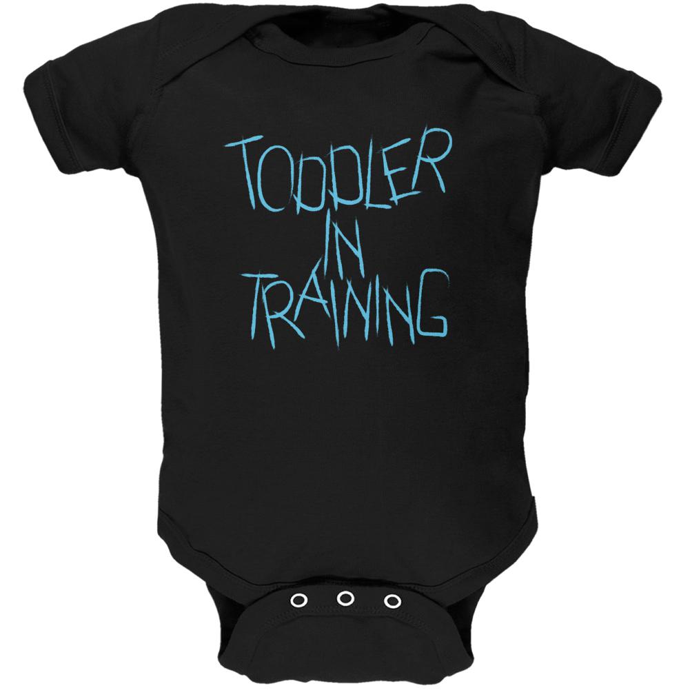Toddler In Training Funny Soft Baby One Piece Baby One Piece Old Glory 0-3M Black
