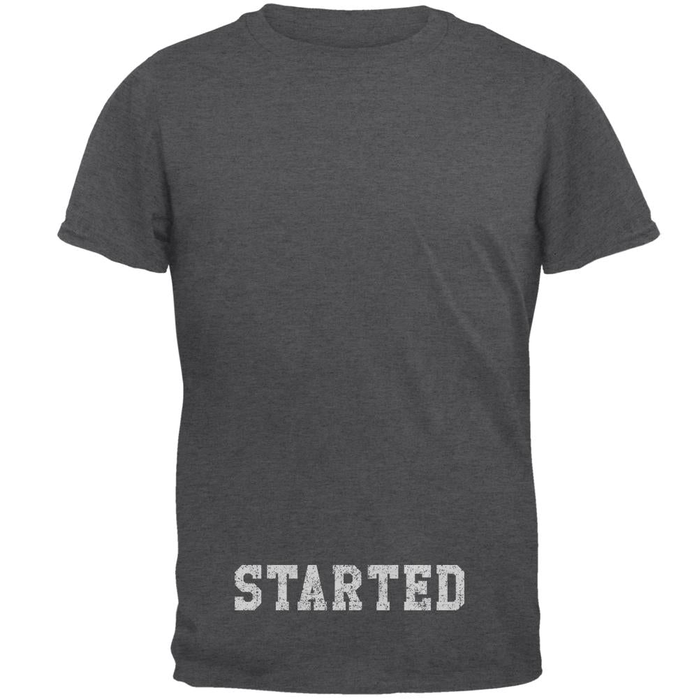Graduation Started At The Bottom Pun Mens T Shirt Men's T-Shirts Old Glory 2XL Dark Heather