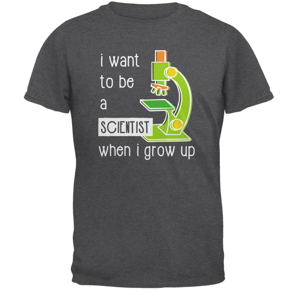 When I Grow Up Scientist Mens T Shirt Men's T-Shirts Old Glory 2XL Dark Heather