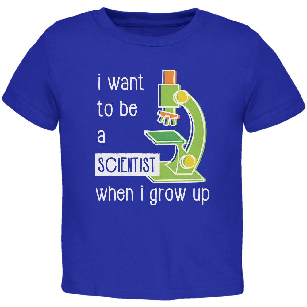 When I Grow Up Scientist Toddler T Shirt Toddler T-Shirts Old Glory 2T Royal