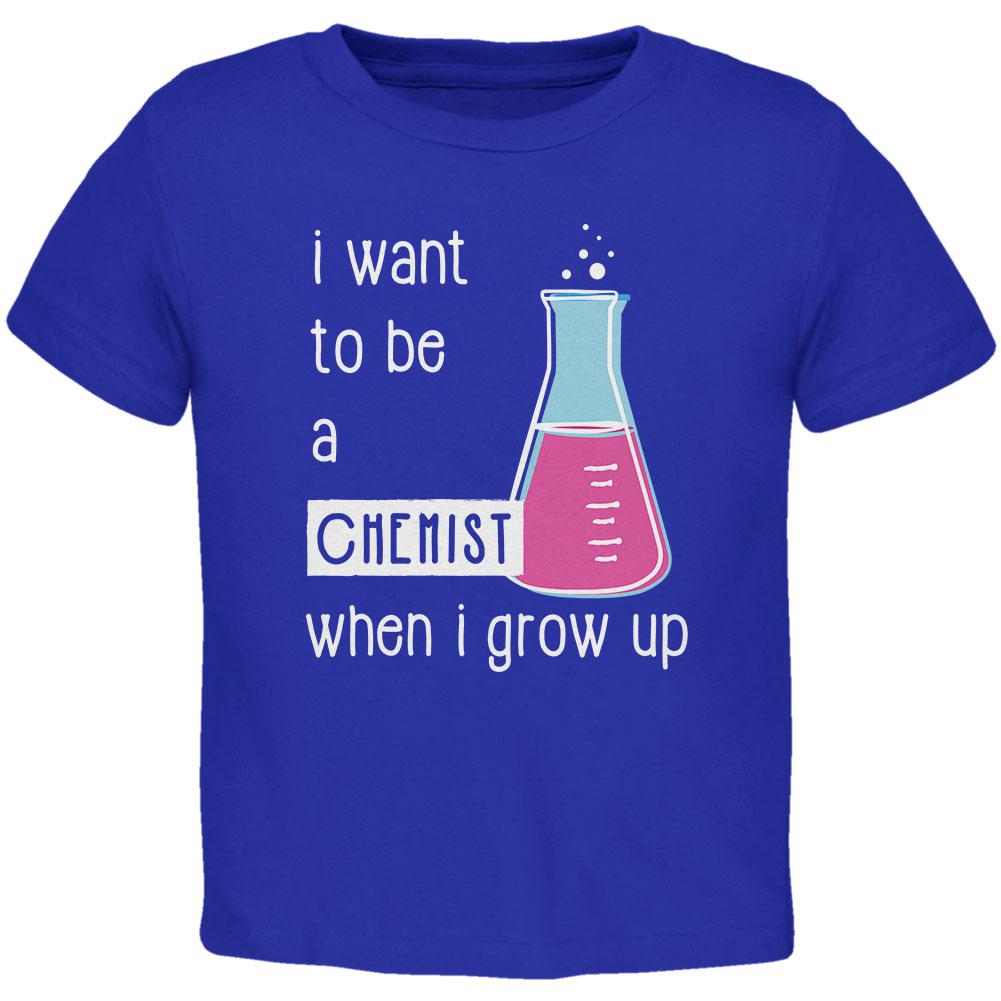 When I Grow Up Chemist Toddler T Shirt Toddler T-Shirts Old Glory 2T Royal