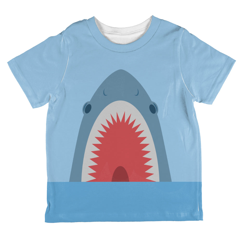 Cute Shark Attack All Over Toddler T Shirt Toddler T-Shirts Old Glory 2T Multi