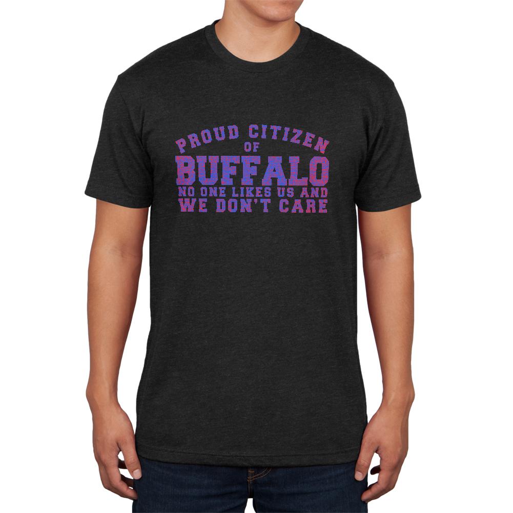 Proud No One Likes Buffalo Mens Soft T Shirt Men's T-Shirts Old Glory 2XL Vintage Black