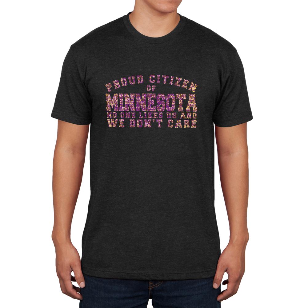 Proud No One Likes Minnesota Mens Soft T Shirt Men's T-Shirts Old Glory 2XL Vintage Black