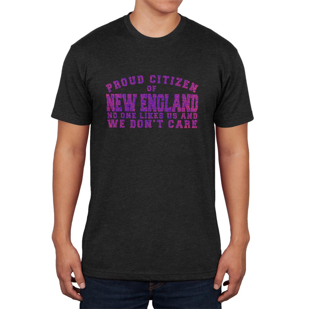 Proud No One Likes New England Mens Soft T Shirt Men's T-Shirts Old Glory 2XL Vintage Black