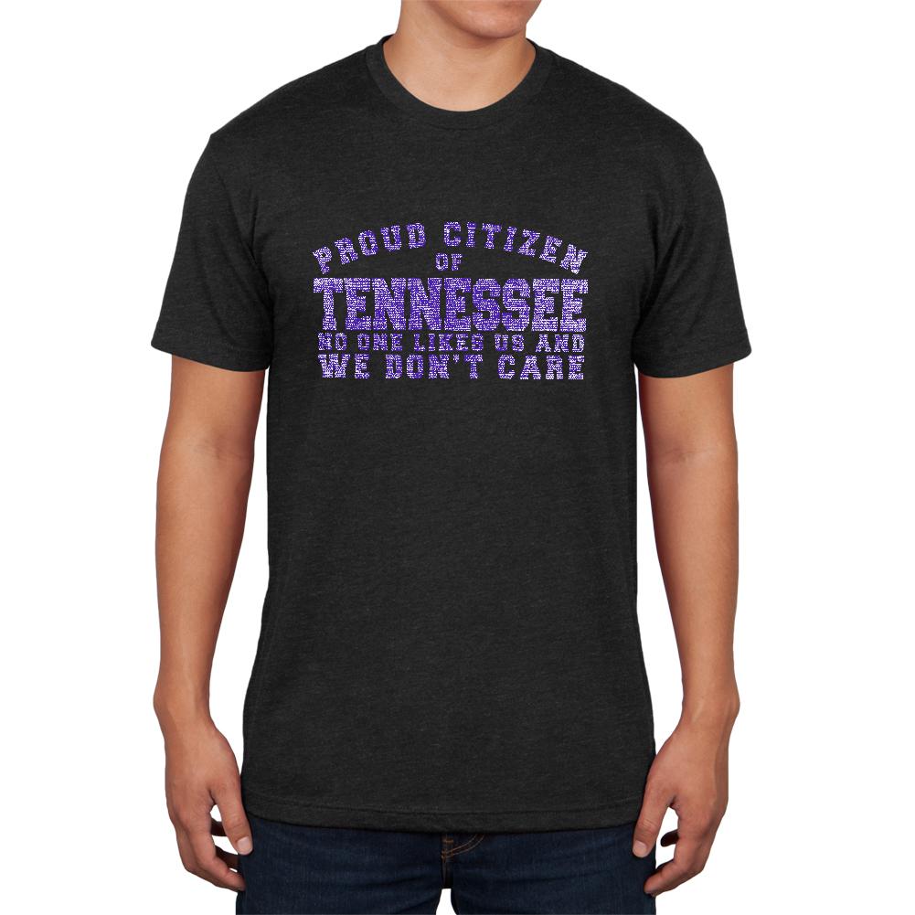 Proud No One Likes Tennessee Mens Soft T Shirt Men's T-Shirts Old Glory 2XL Vintage Black