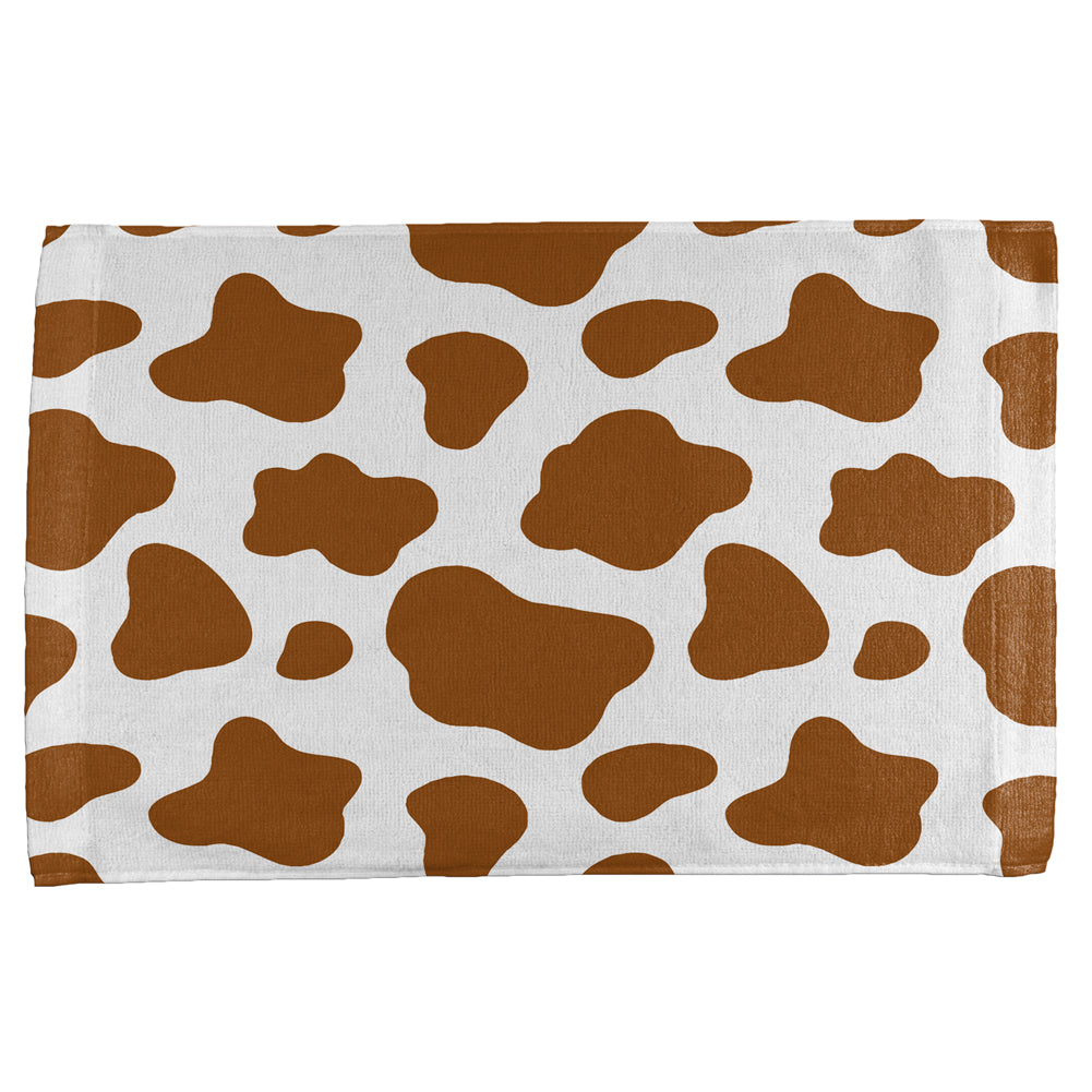 Halloween Costume Brown Spot Cow All Over Hand Towel Bath Towels Old Glory OS Multi