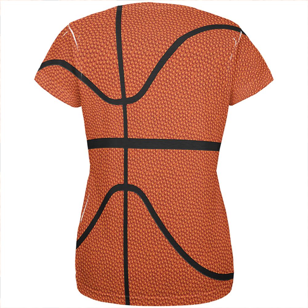 Basketball Costume All Over Womens T Shirt Women's T-Shirts Old Glory