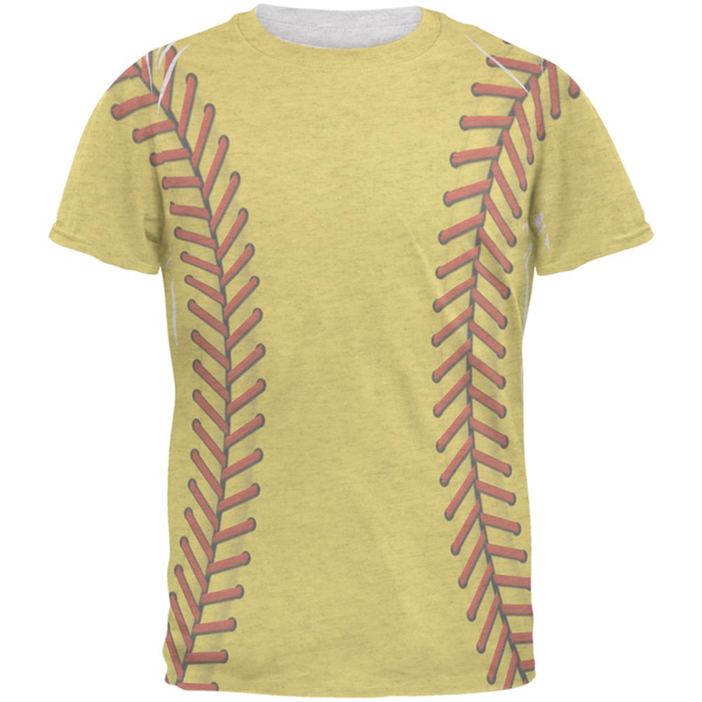 Softball Costume Mens T Shirt Men's T-Shirts Old Glory 2XL Heather White